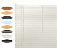 Lister Cartwright 25mm PVC Venetian Blinds Windows Blind Easy Fit Child Safety Included (White, 147 cm Width x 160 cm Drop)
