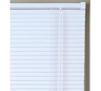 Lister Cartwright 25mm PVC Venetian Blinds Windows Blind Easy Fit Child Safety Included (White Textured, 180 cm Width x 160 cm Drop)