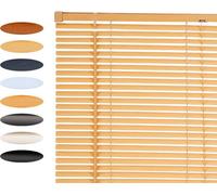Lister Cartwright 25mm Pvc Venetian Blinds Windows Easy Fit Child Safety Included (Light Wood Textured, 90 Cm Width X 160 Cm Drop)