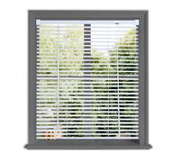 Lister Cartwright 25mm Pvc Venetian Blinds Windows Easy Fit Child Safety Included (White Textured, 145 Cm Width X 160 Cm Drop)
