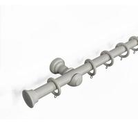 Lister Cartwright 28 mm Wooden Curtain Poles Fixed Length (Truffle Stopper, 300 Cm)