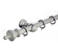 Lister Cartwright 28 mm Wooden Curtain Poles Fixed Length (Truffle Urn, 120 Cm)