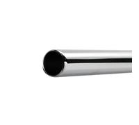 Lister Cartwright 28mm Brushed Steel Fixed Curtain Pole 118cm | Metal Curtain Pole Rod for Windows - Ideal for Home Interiors, Bedrooms & Living Spaces - Rod Only