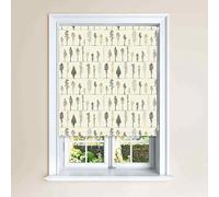 Lister Cartwright All Over Tree Green, & Natural Blackout Roller Windows Blinds Easy Fit Child Safety Cut To Size Fixing Included Made to Measure (Green, 120 x 140 cm)