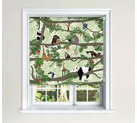 Lister Cartwright Asian Rainforest Animal Blackout Roller Blind Child Safety Cut To Size Fitting (150 cm Width x 140 cm Drop)
