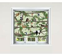 Lister Cartwright Asian Rainforest Animal Blackout Roller Blind Child Safety Cut To Size Fitting (180 cm Width x 140 cm Drop)