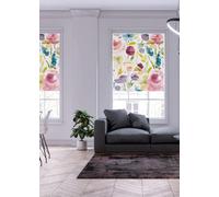 Lister Cartwright Autumn Floral Patterned Blackout Roller Blinds Windows Blind (90 X 160 Cm) Child Safety Included