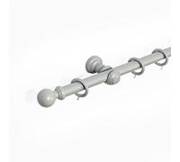 Lister Cartwright Ball Finial 28 mm Wooden Curtain Poles Fixed Length (Truffle Ball, 200 cm)