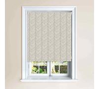 Lister Cartwright Beanstalk Leaf Patterned Roller Blinds - (120 x 140 cm) Easy to Fit Roller Blinds For Kitchen Bathroom and Bedroom Windows With Child Safety Included Made to Measure- Calico
