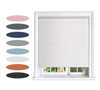 Lister Cartwright Blackout Plain Roller Blinds Windows Blind Easy Fit Child Safety Included (Cream, 90 cm Width x 160 cm Drop)