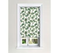 Lister Cartwright Blackout Roller Blinds Windows Child Safety Cut To Size Fitting Included Beautiful Design, Tropical Leaves 90 x 140 cm