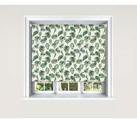 Lister Cartwright Blackout Roller Blinds Windows Child Safety Cut To Size Fitting Included Beautiful Design, Tropical Leaves 180 x 140 cm