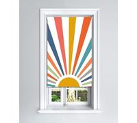 Lister Cartwright Blackout Roller Blinds Windows Child Safety Fitting Included Beautiful Design, Painted Sun 90 x 160 cm