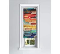 Lister Cartwright Books Design Blackout Roller Blinds Windows Child Safety Cut To Size Fitting Included Beautiful Design Made to Measure, 60 x 140 cm