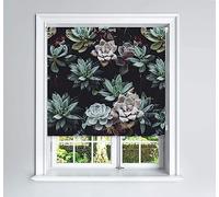Lister Cartwright Cacti Design Blackout Roller Blinds Windows Child Safety Cut To Size Fitting Included Floral Design Made to Measure, 150 x 140 cm