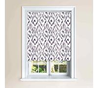 Lister Cartwright Charvak Watercolour Design Blackout Roller Windows Blinds Easy Fit Child Safety Cut To Size Fixing Included Made to Measure (Aubergine, 150 x140 cm)