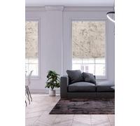 Lister Cartwright Crushed Velvet Roller Blinds for Windows - Taupe (120 x165 cm) - Easy Fit, Cut to Size, Thermal Insulated, Modern Window Blind with Child Safety Fixing
