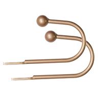 Lister Cartwright Curtain Hold Backs 2 x Metal Curtain Holdback Decorative Drapery All Fixing Included (Light Bronze, Ball)
