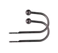 Lister Cartwright Curtain Hold Backs 2 x Metal Curtain Holdback Decorative Drapery All Fixing Included (Black Nickel, Ball)