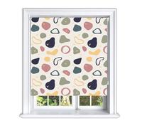 Lister Cartwright Dark Tropical Printed Roller Blinds(120 cm Width x 155 cm Drop) Window Blackout Blinds Easy Fit Child Safety Included
