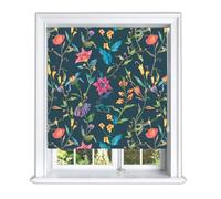 Lister Cartwright Dark Tropical Printed Roller Blinds(90 cm Width x 155 cm Drop) Window Blackout Blinds Easy Fit Child Safety Included