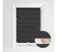 Lister Cartwright Day And Night/zebra Blinds, Premium Quality Double Roller, Vision Blinds(Black, 180 X 165 Cm)