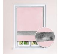 Lister Cartwright Diamante Roller Blinds For Windows - 150 X 165 Cm - Easy To Fit Child Safety Included - Pink