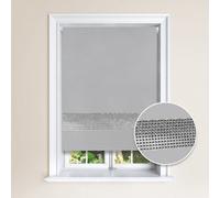 Lister Cartwright Diamante Roller Blinds For Windows - 150 X 165 Cm - Easy To Fit Child Safety Included - Grey
