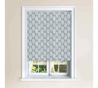 Lister Cartwright Fern Leaf Print Blackout Roller Blinds Easy Fit Child Safety Included (Twilight, 150 X 140 Cm)