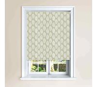 Lister Cartwright Fern Leaf Print Blackout Roller Windows Blinds Easy Fit Child Safety Cut To Size Fixing Included Made to Measure (Limpet, 180 x 140 cm)