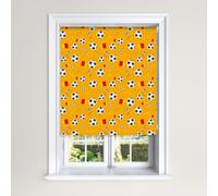 Lister Cartwright Football Blackout Roller Blinds Easy Fit Child Safety For Kids (Warm Yellow, 120 Cm Width X 140 Cm Drop)