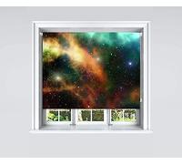 Lister Cartwright Galactic Galaxy Design Blackout Roller Blinds Windows Child Safety Cut To Size Fitting Included Galaxy Design Made to Measure, 210 x 140 cm