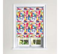 Lister Cartwright Genevieve Brushstrock Blackout Roller Blinds Easy Fit Child Safety Included (Yellow, 90 Cm Width X 140 Cm Drop)