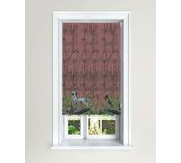 Lister Cartwright Heron Chinoiserie Bamboo Blackout Roller Blinds Child Safe Easy Fit (Pink, 90 Cm Width X 140 Cm Drop)