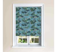 Lister Cartwright Jungle Design Blackout Roller Blinds Easy Fit Child Safety Included - Periwinkle , 60 X140 Cm