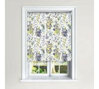 Lister Cartwright Olivia Bard Floral Blackout Roller Blind Easy Fit Child Safety Included (Kew Olive, 210Cm Width X 140 Cm Drop)