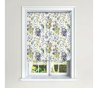 Lister Cartwright Olivia Bard Floral Blackout Roller Blind Olivia Bard Kew Design Easy Fit Child Safety Blind (Kew Olive, 90cm Width x 140 cm Drop)