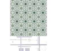 Lister Cartwright Olivia Bard Jaipur Indian Design Blackout Roller Blinds Windows Blind Child Safety Easy Fit Made to Measure (Green, 60 cm Width x 140 cm Drop)
