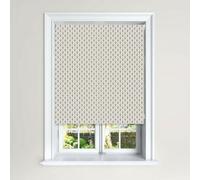 Lister Cartwright Oriental Fan Blackout Roller Blinds S Child Safety Included Easy Fit (Cream & Navy, 150 Cm Width X 140 Cm Drop)