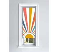 Lister Cartwright Painted Sun Design Blackout Roller Blinds Windows Blind ( 60 X 160 Cm) Child Safety Included