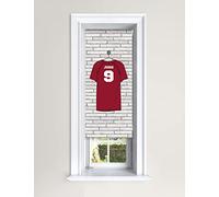 Lister Cartwright Personalised Roller Blinds Football Shirts Customised Name Locker Room Blackout Windows Blinds Easy Fit Child Safety (Red, 60 cm Width x 140 cm Drop)