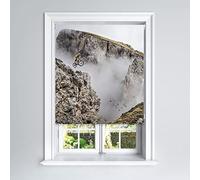 Lister Cartwright Photographic Blackout Roller Blind - (120 x 140 cm) Printed Colourful Roller Blind Easy Fit Window Blind with Child Safety - Bedroom Bathroom Kitchen- Mountain Bike Scenic