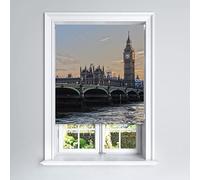 Lister Cartwright Photographic Blackout Roller Blind - (120 x 140 cm) Printed Colourful Roller Blind Easy Fit Window Blind with Child Safety - Bedroom Bathroom Kitchen & Living Room - London Big Ben