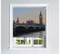 Lister Cartwright Photographic Blackout Roller Blind - (150 x 140 cm) Printed Colourful Roller Blind Easy Fit Window Blind with Child Safety - Bedroom Bathroom Kitchen & Living Room - London Big Ben