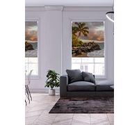 Lister Cartwright Photographic Blackout Roller Blind - (60 x 140 cm) Printed Colourful Roller Blind Easy Fit Window Blind with Child Safety - Bedroom Bathroom Kitchen & Living Room - Colored Venice