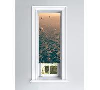 Lister Cartwright Photographic Blackout Roller Blind - (60 x 140 cm) Printed Colourful Roller Blind Easy Fit Window Blind with Child Safety - Bedroom Bathroom Kitchen & Living Room-Hot Air Balloons