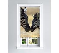 Lister Cartwright Photographic Blackout Roller Blind - (90 x 140 cm) Printed Colourful Roller Blind Easy Fit Window Blind with Child Safety - Bedroom Bathroom Kitchen & Living Room - Zebras