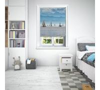 Lister Cartwright Photographic Blackout Roller Blinds For Bedroom Windows - (200 x 160 cm) Easy to Fit Polyester Roller Blinds For Windows With Child Safety Included - Scenic Sailing