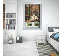 Lister Cartwright Photographic Blackout Roller Blinds For Bedroom Windows - (210 X 140 Cm) - Park Bridge