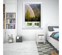Lister Cartwright Photographic Blackout Roller Blinds For Bedroom Windows - (90 X 140 Cm) - Forest Rainbow